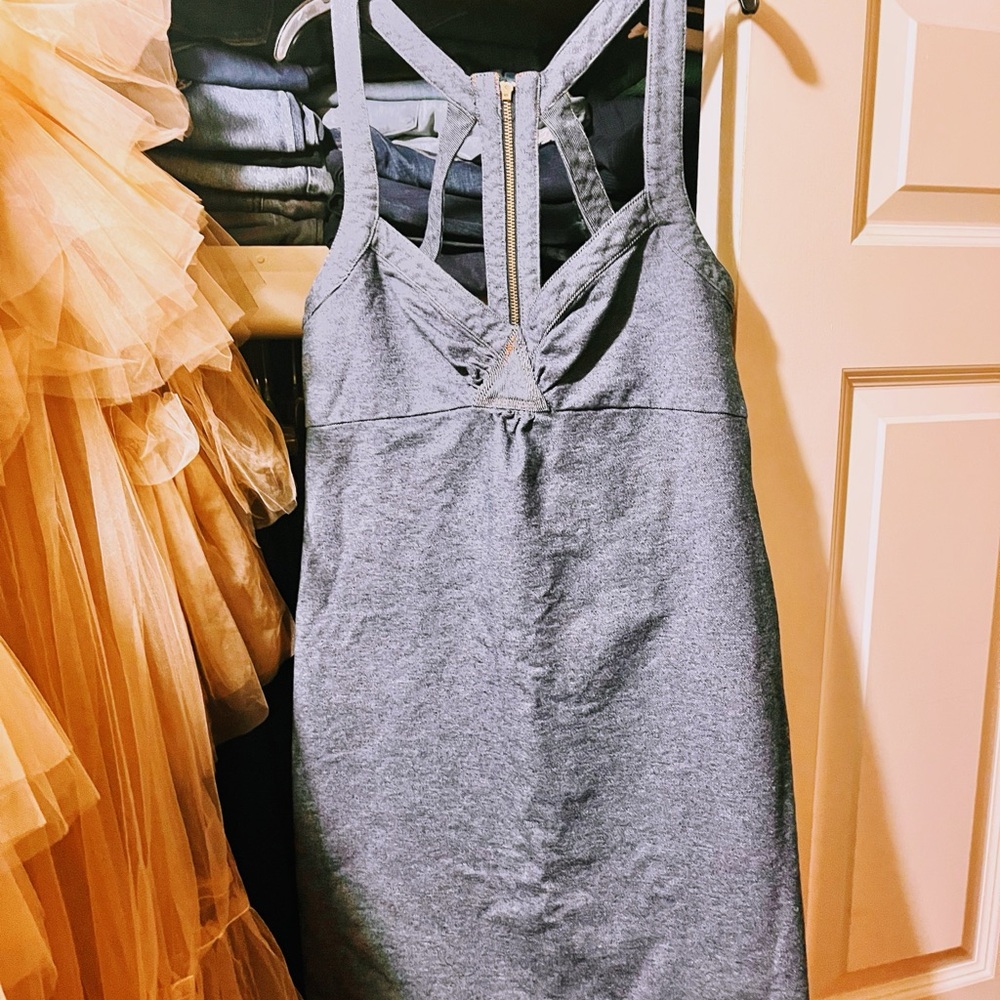 Charlotte Russe Gray Backless Dress